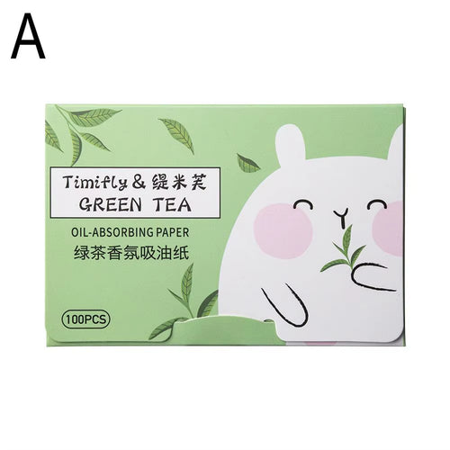 100Pcs New Face Oil Blotting Paper Protable Matting Face Wipes Facial Cleanser Oil Control Oil-Absorbing Face Cleaning Tools