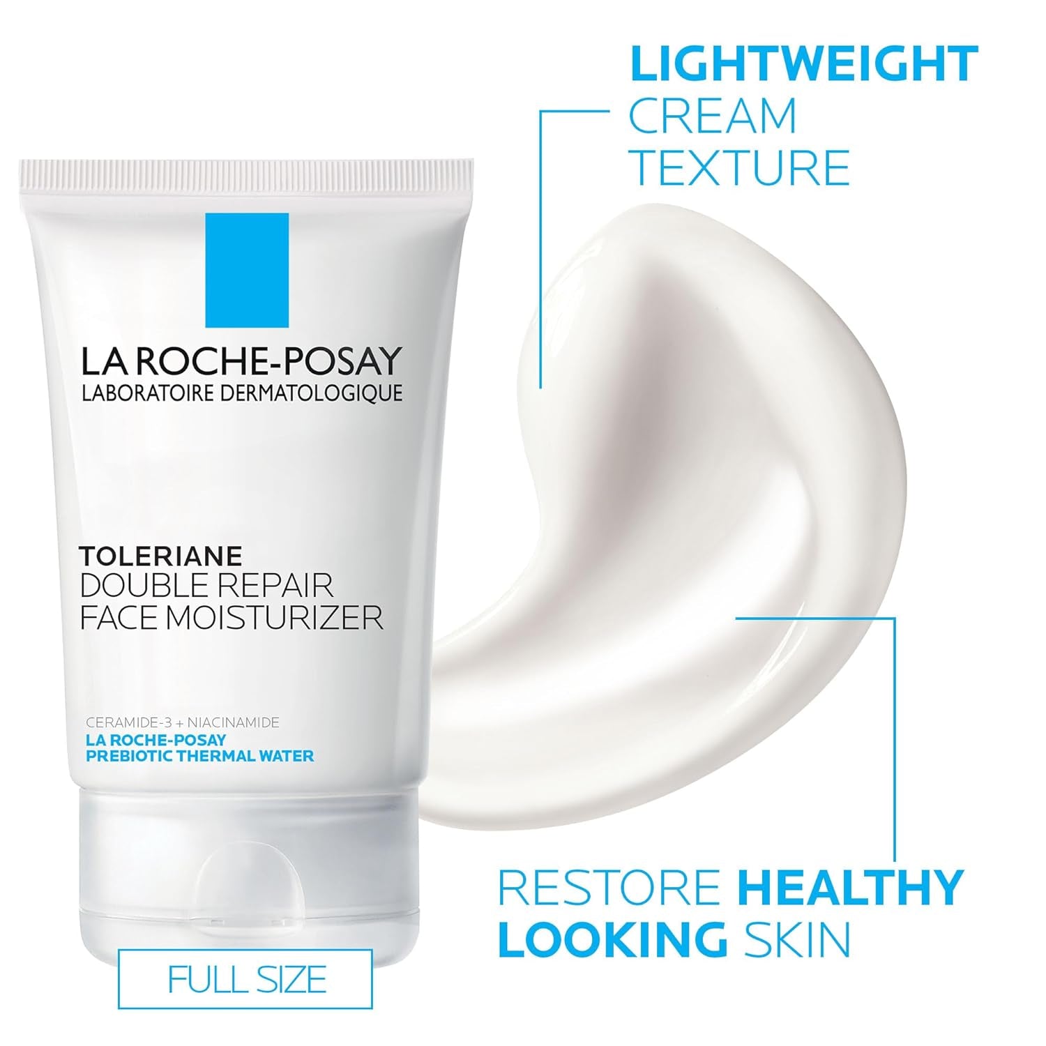 Toleriane Skin Care Set, Face Moisturizer & Face Wash | Double Repair Face Moisturizer and Purifying Foaming Facial Cleanser with Niacinamide. Oil Free Face Cleanser for Oily Skin.