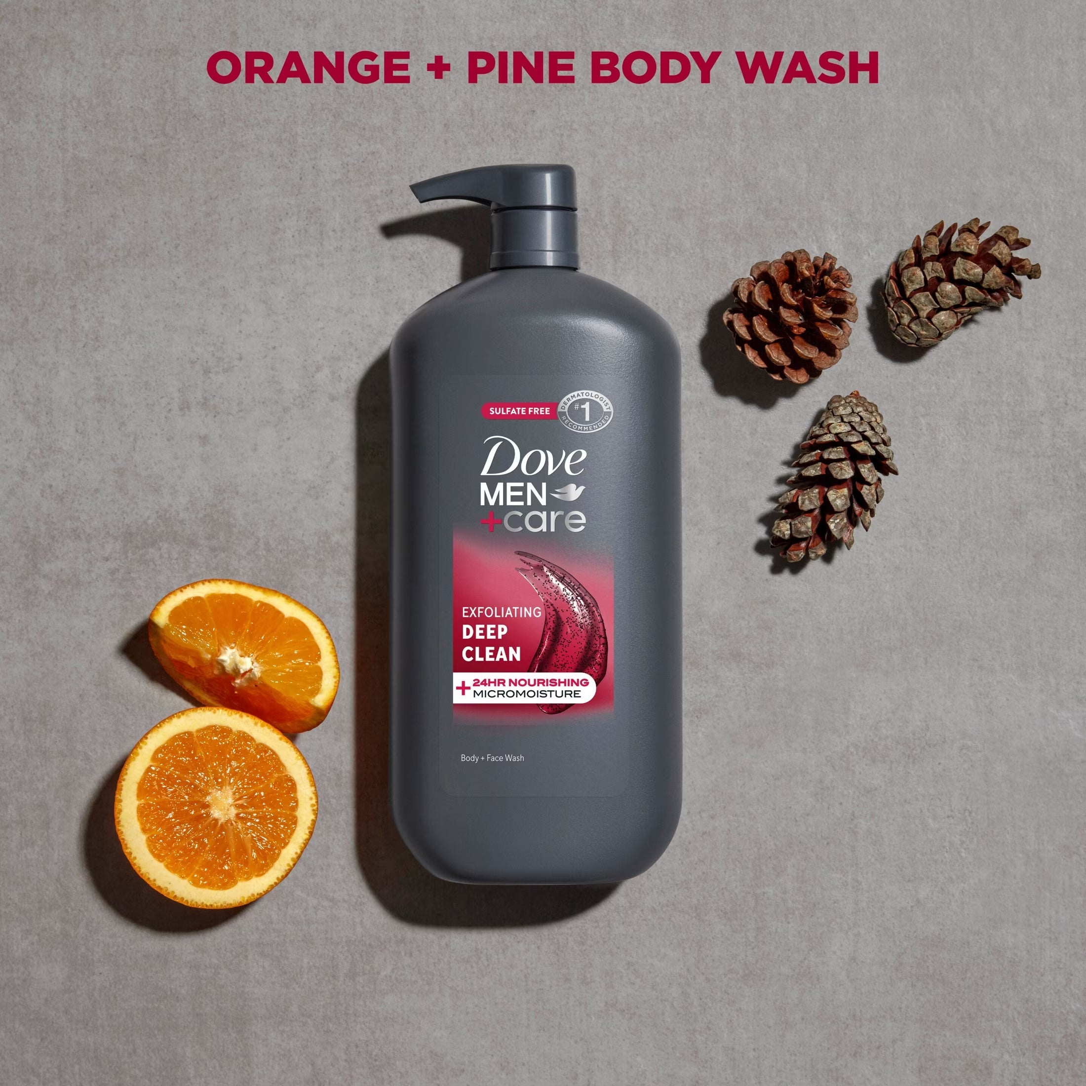 Body and Face Wash for Men, Exfoliating Deep Clean with 24-Hour Nourishing Micromoisture Technology Body Wash, ,30 Fl Oz