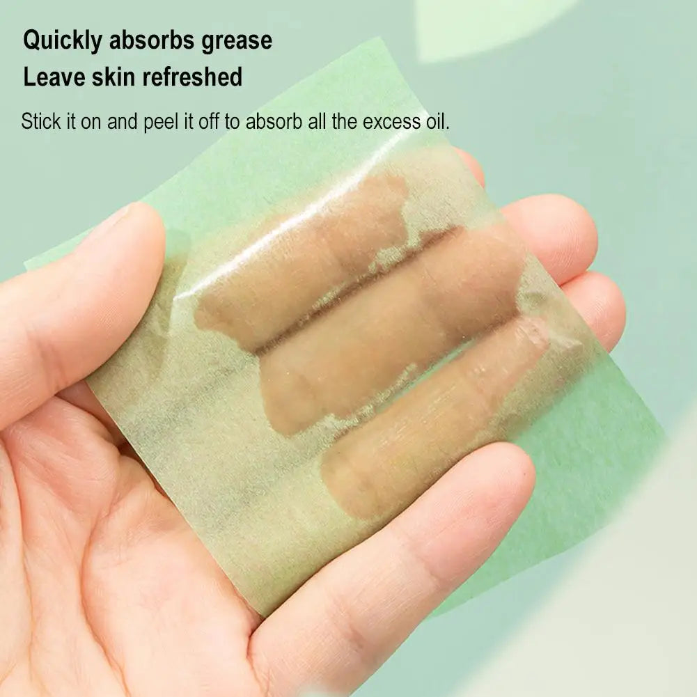 100Pcs New Face Oil Blotting Paper Protable Matting Face Wipes Facial Cleanser Oil Control Oil-Absorbing Face Cleaning Tools