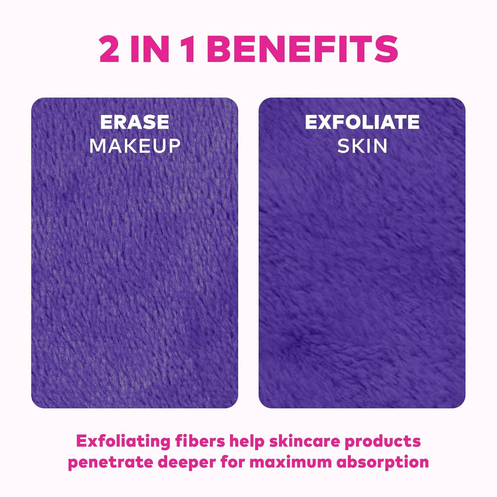 The Original  PRO, Effortlessly Remove All Makeup Using Only Water, Including Waterproof Mascara, Eyeliner, Foundation, Lipstick, Sunscreen,And More! Queen Purple, 1 Ct.