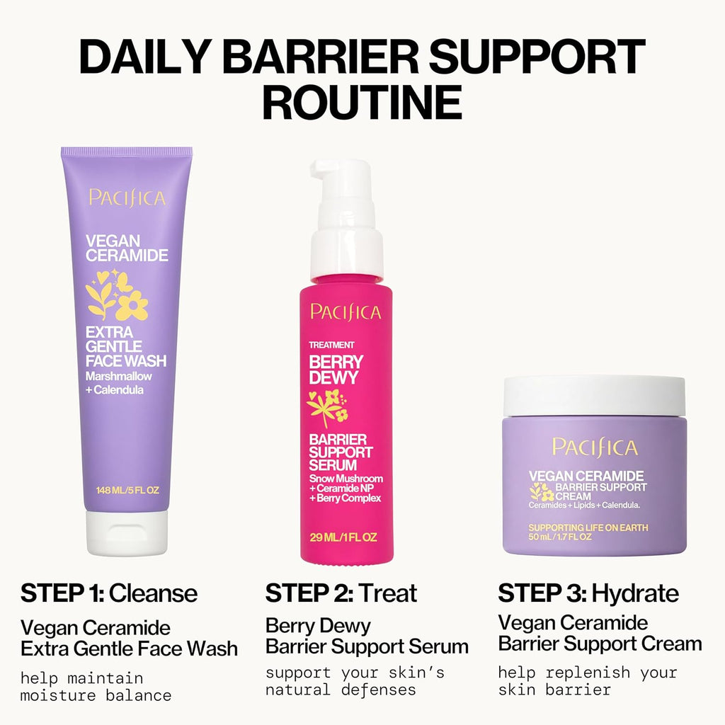 Face Wash for Sensitive Skin Facial Cleanser Vegan Ceramide Barrier Repair Extra Gentle for Daily Fragrance Free for Sensitive Skin, Clean Beauty, Vegan & Cruelty-Free Dermatologist Tested
