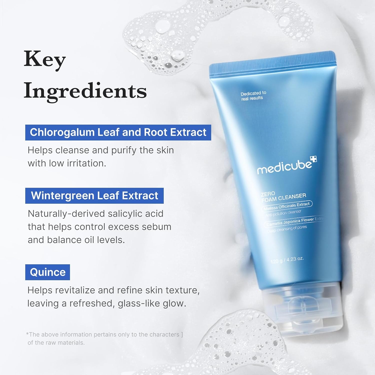 Facial Cleanser Zero Foam Cleanser for Pore & Excess Oil Care | Daily Gentle Cleansing Foam | Excess Sebum Control, Hydration, Pore Minimization | Korean Skincare, Sensitive Skin, 4.23 Oz