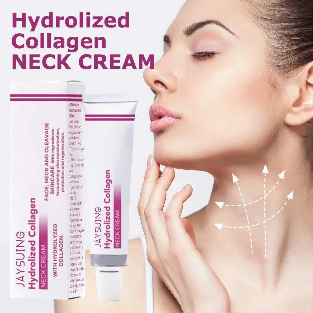Neck Lines Protein Cream Collagen Eliminate Neck Fine Lines Anti-Ageing Lift Rejuvenation Nourish Eliminate Double Chin Skincare