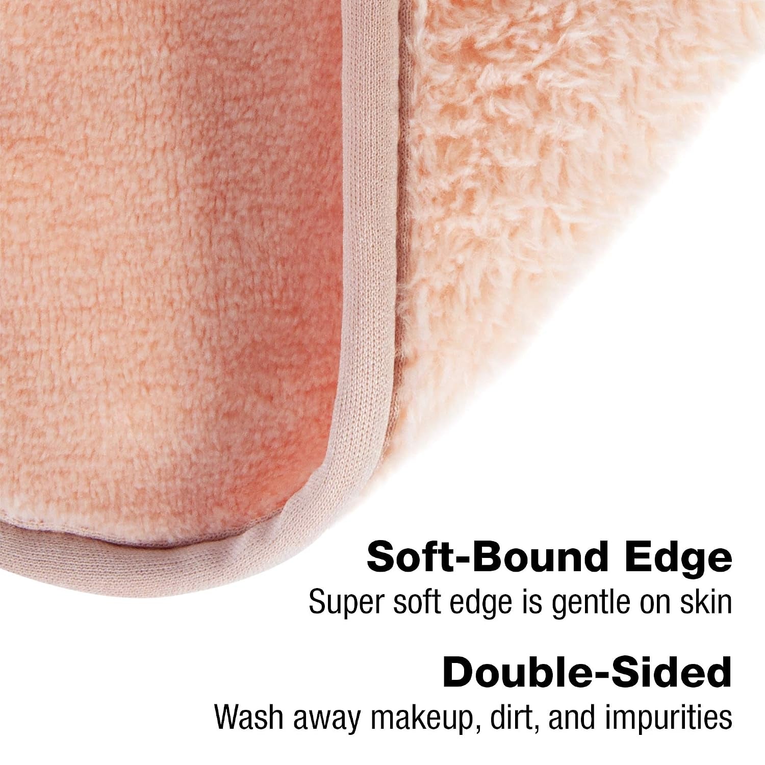 Reusable Makeup Remover Cloths, Soft Microfiber Face Towels for All Skin Types, Chemical-Free, Protective, Machine Washable, Gentle & Effective Facial Cleansing, 5"X5", Coral, 10-Pack