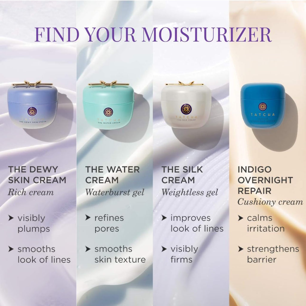 TATCHA the Dewy Skin Cream, Rich Plumping Moisturizer with Hyaluronic Acid | Improves Skin Barrier, Reduces Fine Lines, Plumps, & Hydrates Dry Skin with Hyaluronic Acid, Hadasei-3, & Biomimetic Squalane
