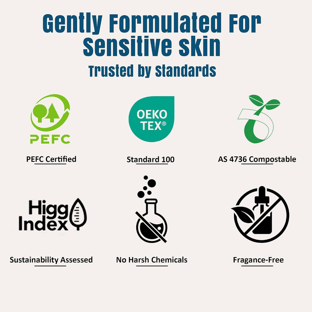 Disposable Face Towels, 10 X 12 in XL Facial Towels, 50 Count | Clinically Tested, Reduce Redness, Skin Soothing, Sensitive Skin Friendly, Biodegradable, Skincare, Women Cleansing,Absorbent
