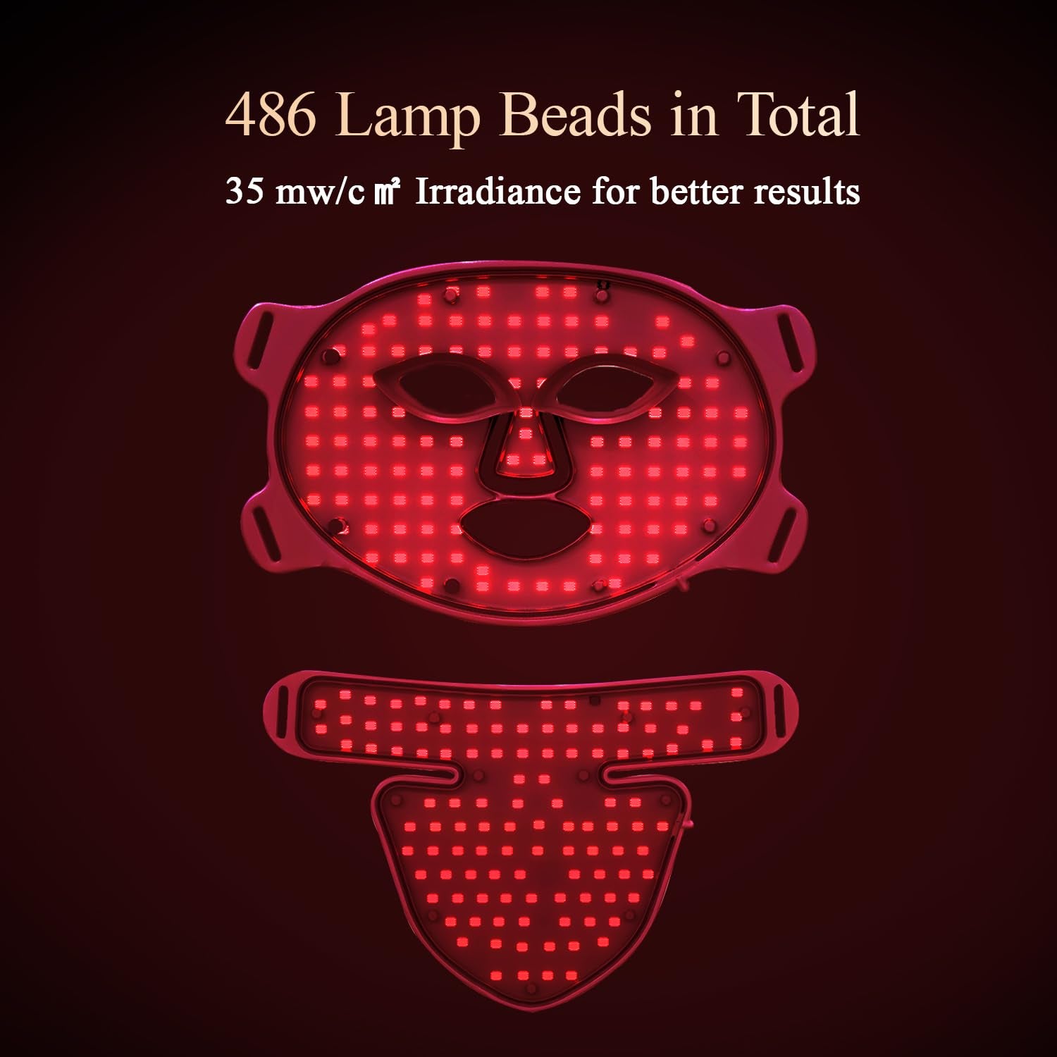 Led Red Light Therapy Face & Neck Mask, 7 Colors Led Light Therapy Facial Mask, Infrared Red Light Therapy Mask, Infrared Light Skin Rejuvenation(White) | 7 Colors Led Light Therapy Facial Mask, Infrared Red Light Therapy Mask, Infrared Light Skin Rejuven
