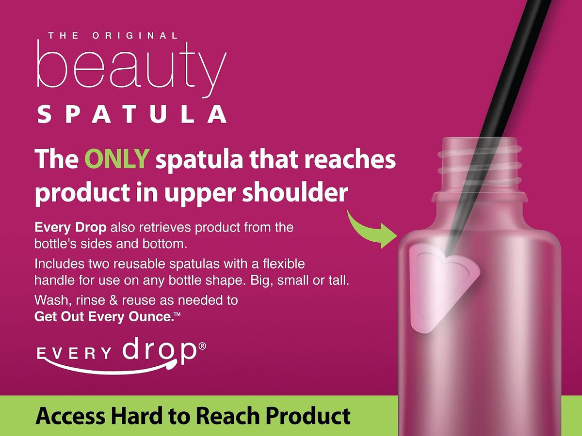 Beauty Spatula, Get Hard to Reach Beauty Products Out of Bottle, Washable and Reusable, 1 Spatula
