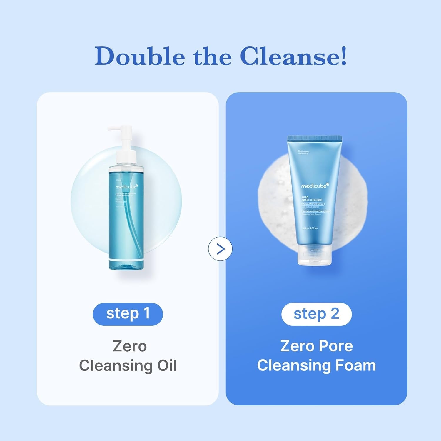 Facial Cleanser Zero Foam Cleanser for Pore & Excess Oil Care | Daily Gentle Cleansing Foam | Excess Sebum Control, Hydration, Pore Minimization | Korean Skincare, Sensitive Skin, 4.23 Oz