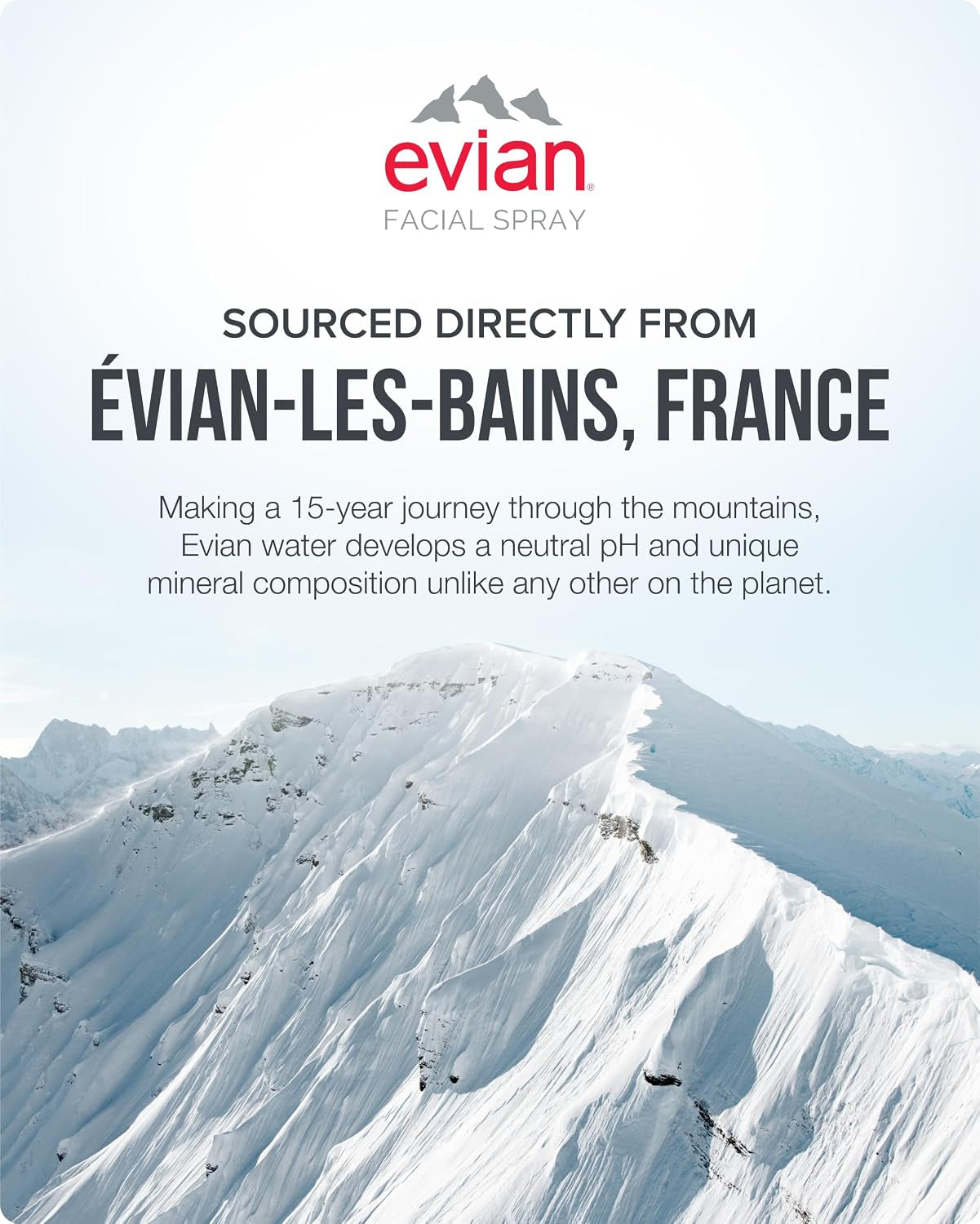Evian Facial Spray 1.7 Oz - Hydrating Mineral Water Mist for Face & Skin - Refreshes Makeup and Tones Skin - Tsa-Approved Mini Facial Spray Set for Daily Skincare Hydration