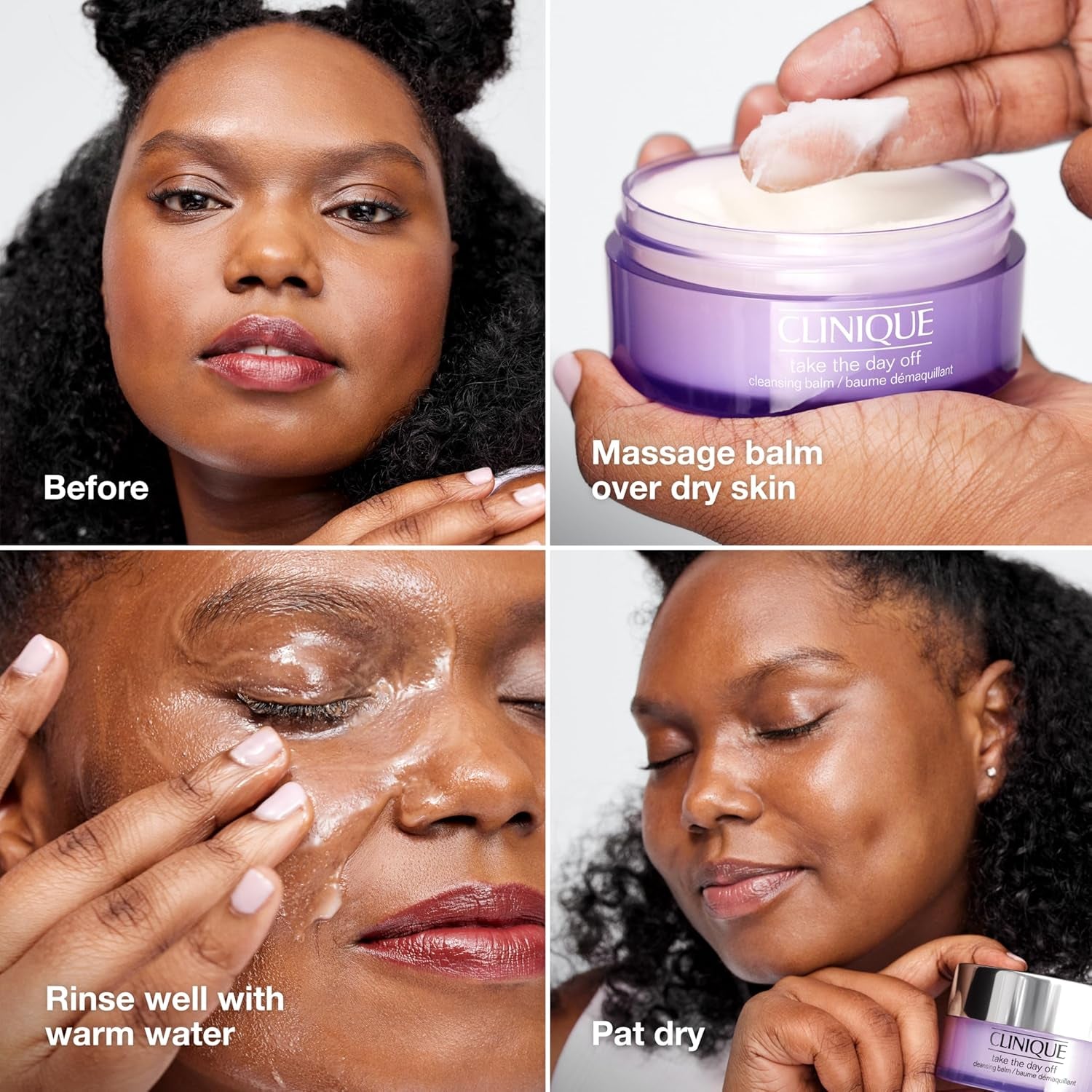 Clinique Take the Day off Cleansing Balm Makeup Remover | Dissolves Face + Eye Makeup and Sunscreen | for All Skin Types