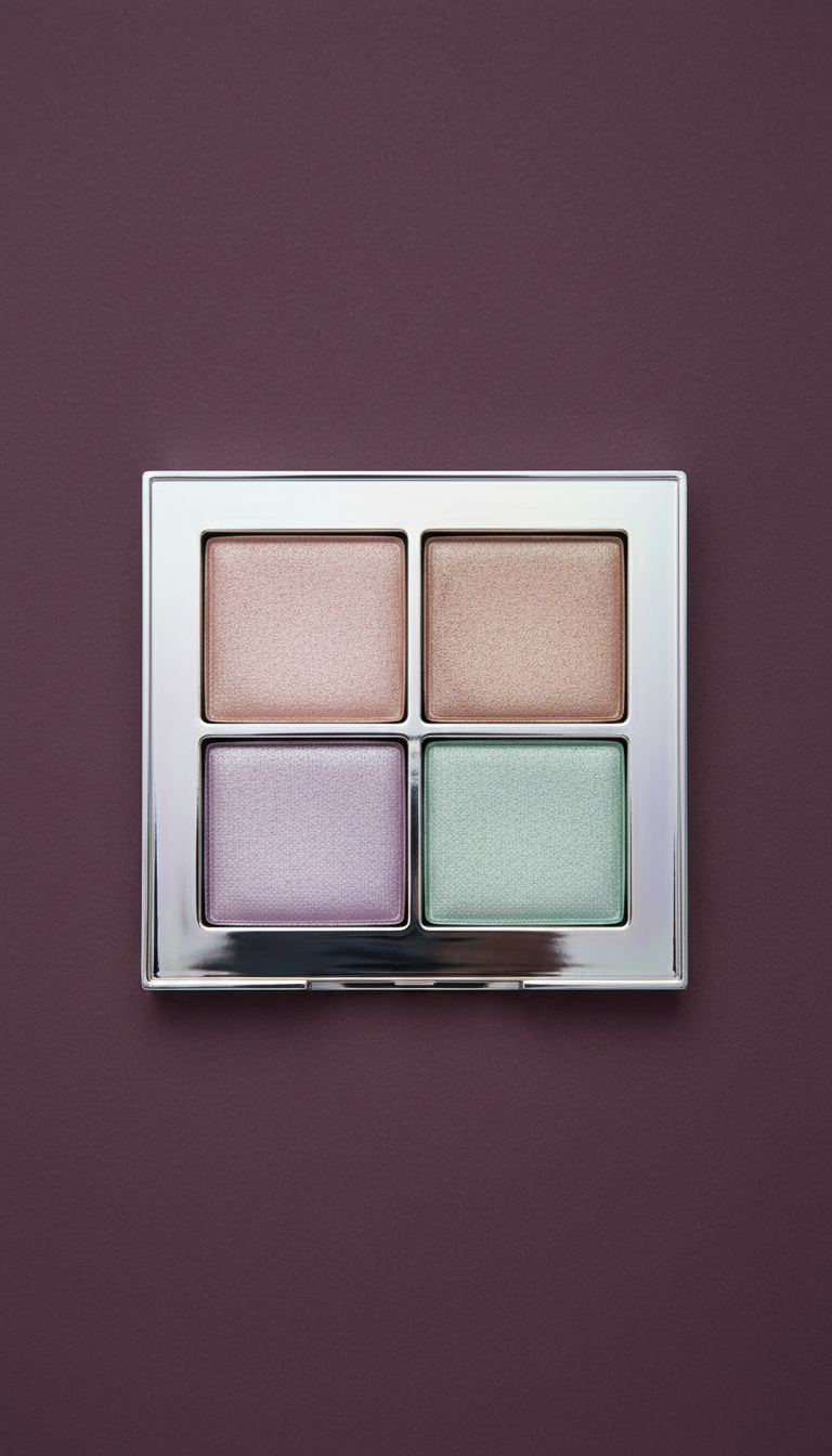 Prism metallic eyeshadow quad in jewel tones