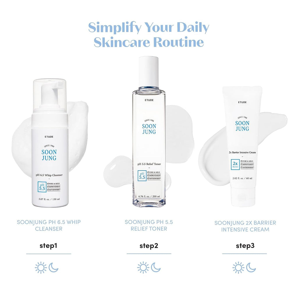 Soonjung 2X Intensive Cream for Barrier Repair, Rich Moist, Madecassoside & Panthenol for Soothing, Face Moisturizer for Sensitive Skin, Ph Balanced, Hypoallergenic, Korean Skin Care,2.02 Fl Oz