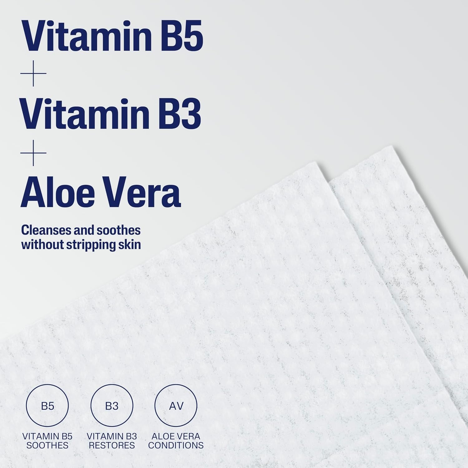 Cleansing Face & Body Wipes, Fragrance Free, 50Ct, 2-Pack | Twin Pack, Hypoallergenic, Fragrance Free, Dry & Sensitive Skin, Flip-Top Closure, for Gym, Travel & Car Use