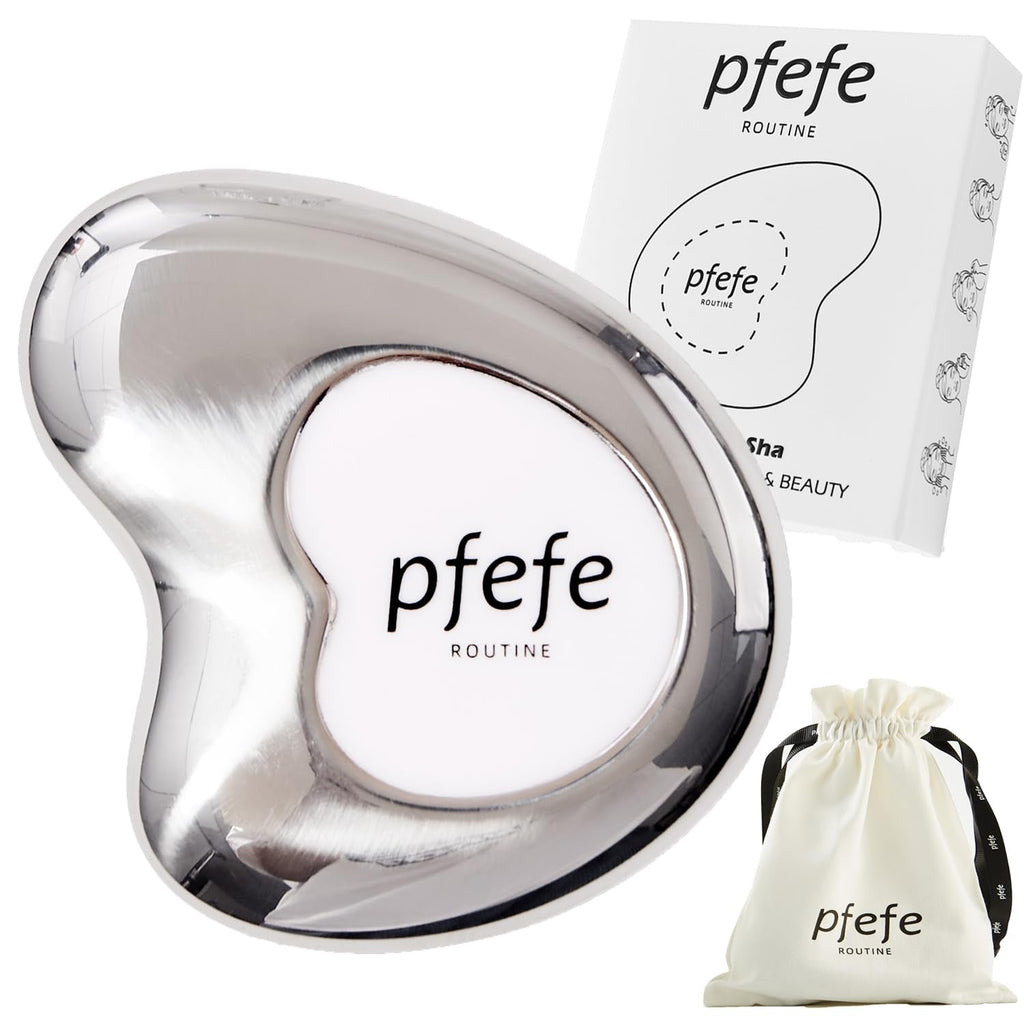 Stainless Steel Cryo Gua Sha - Facial Beauty Tools for Face, Neck, Eye & Body SPA