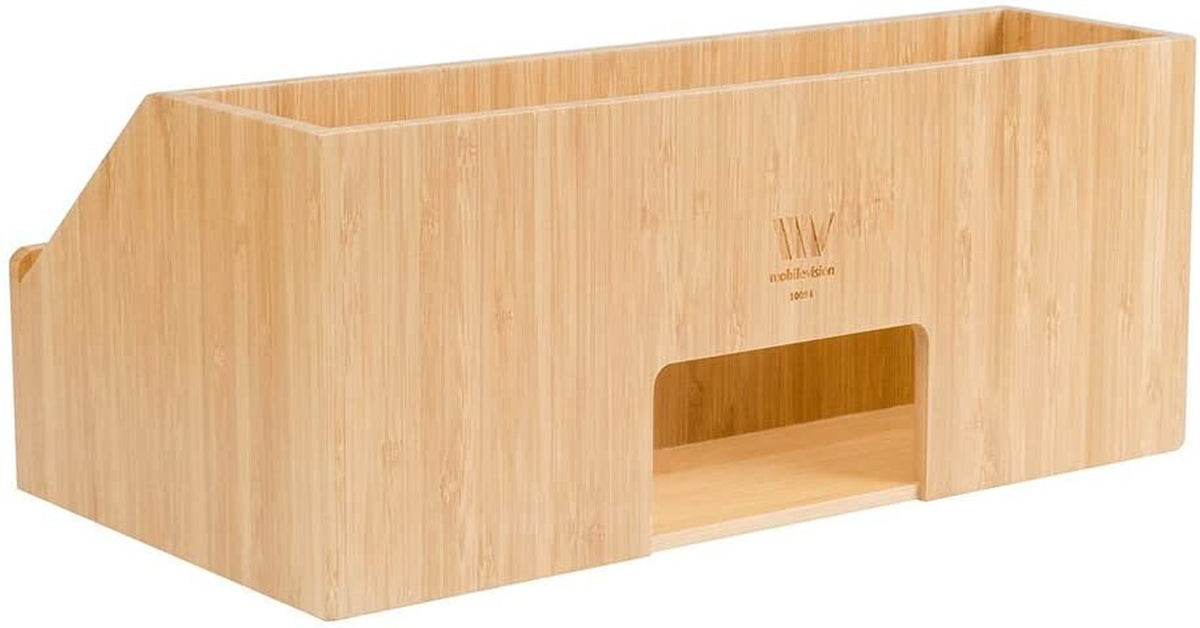 Bamboo Bathroom Tray Caddy Organizer for Beauty Products, Hair Care, Makeup, and More