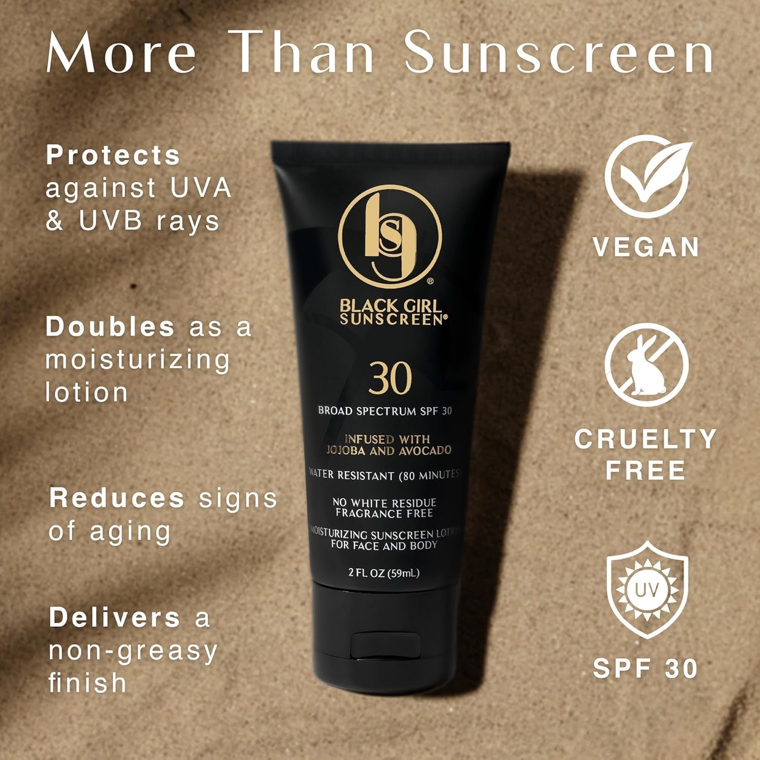 SPF 30 Sun Lotion for Face & Body - 2 Fl Oz (2 Pack)