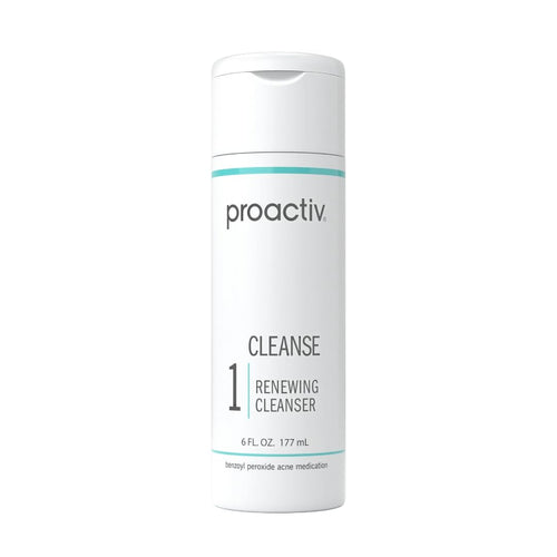 Acne Cleanser - Benzoyl Peroxide Face Wash and Acne Treatment - Daily Facial Cleanser and Hyularonic Acid Moisturizer with Exfoliating Beads - 90 Day Supply, 6 Fl Oz