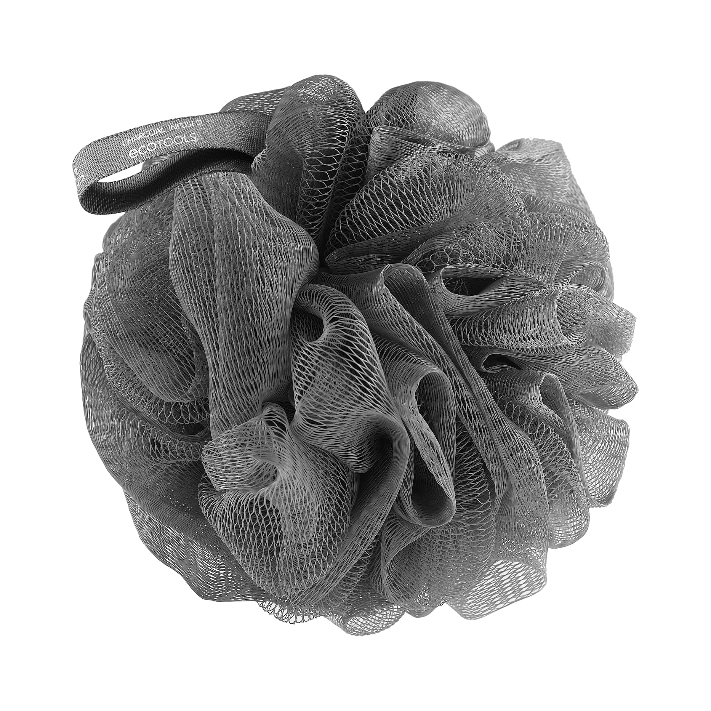 Charcoal Bath Sponge Loofah for Body Cleansing and Exfoliating, 1 Count