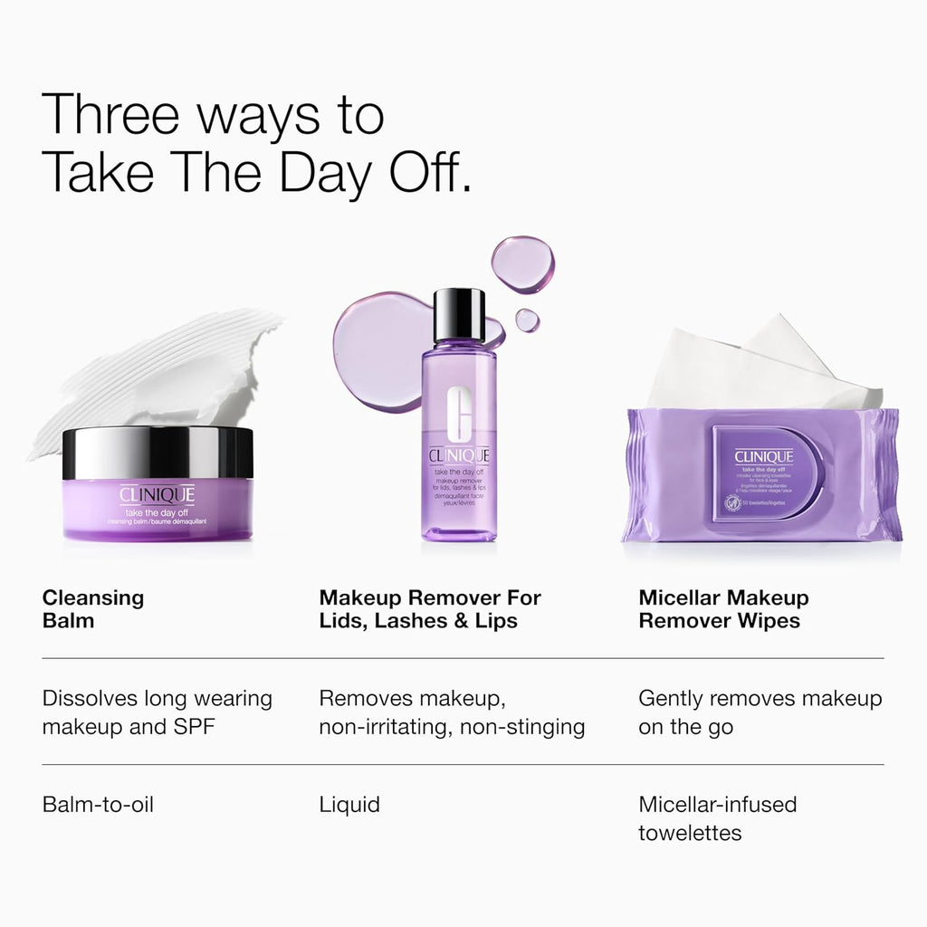 Clinique Take the Day off Cleansing Balm Makeup Remover | Dissolves Face + Eye Makeup and Sunscreen | for All Skin Types