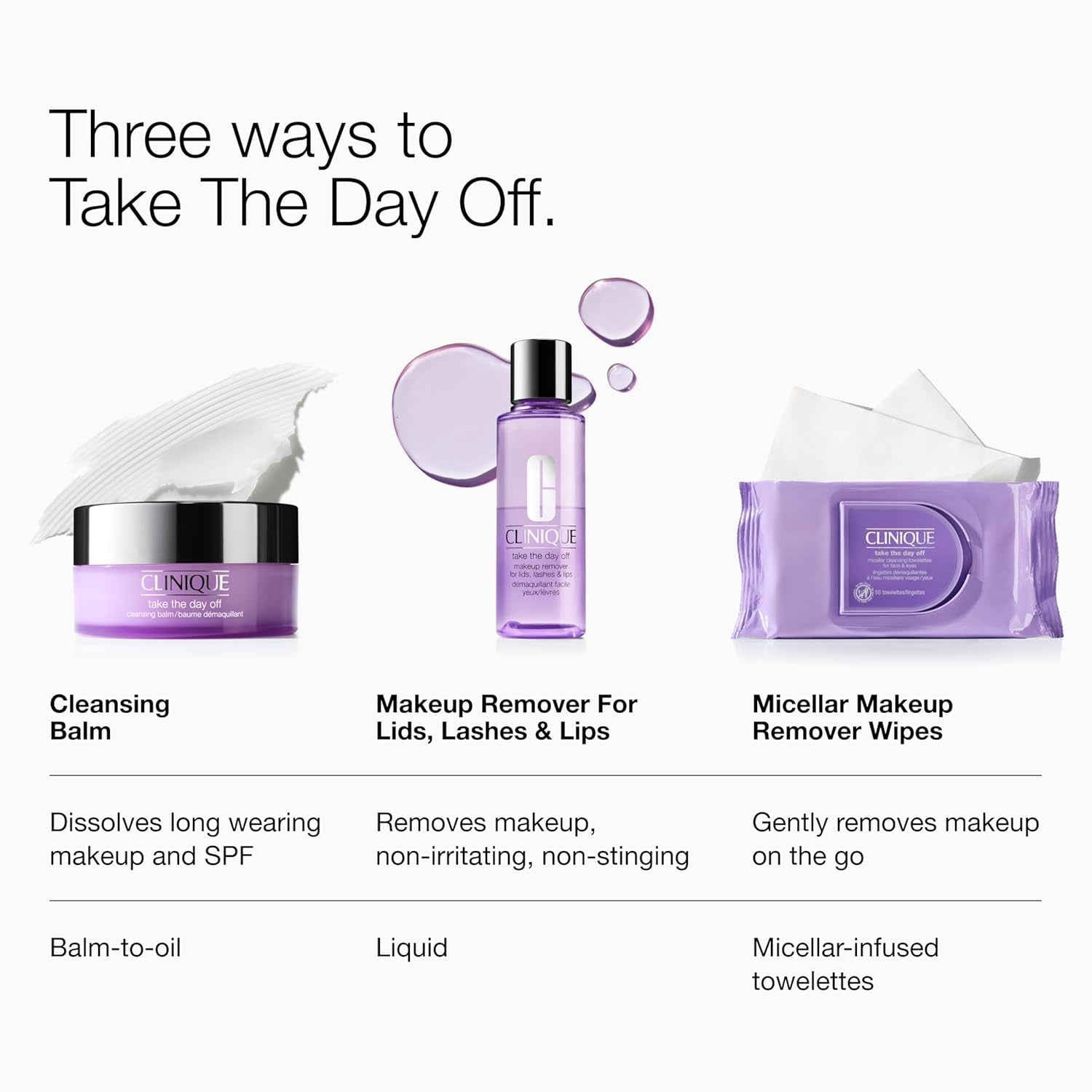 Clinique Take the Day off Cleansing Balm Makeup Remover | Dissolves Face + Eye Makeup and Sunscreen | for All Skin Types
