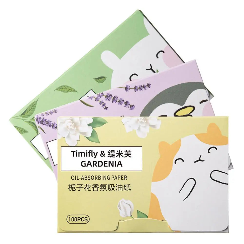 100Pcs New Face Oil Blotting Paper Protable Matting Face Wipes Facial Cleanser Oil Control Oil-Absorbing Face Cleaning Tools