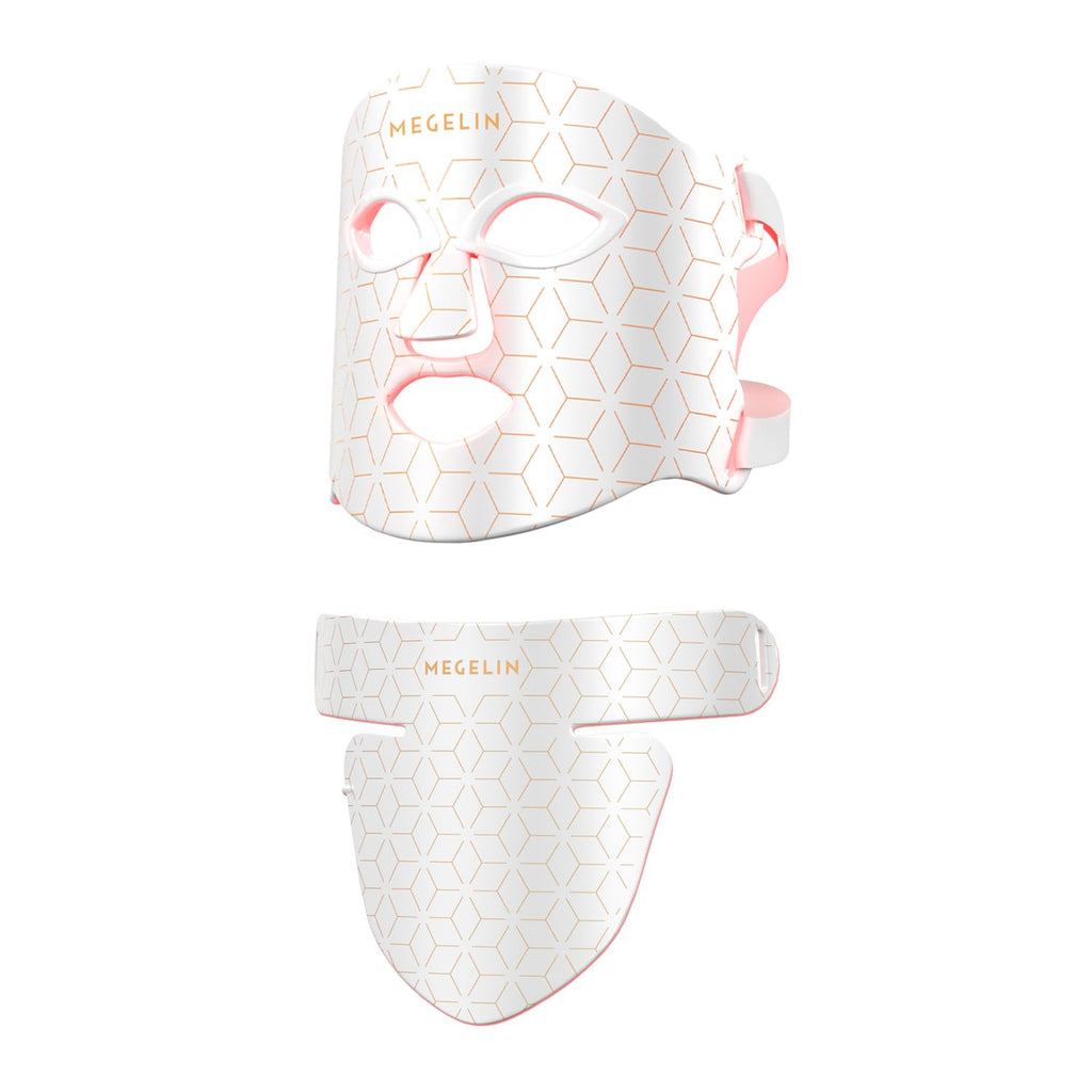 Led Red Light Therapy Face & Neck Mask, 7 Colors Led Light Therapy Facial Mask, Infrared Red Light Therapy Mask, Infrared Light Skin Rejuvenation(White) | 7 Colors Led Light Therapy Facial Mask, Infrared Red Light Therapy Mask, Infrared Light Skin Rejuven